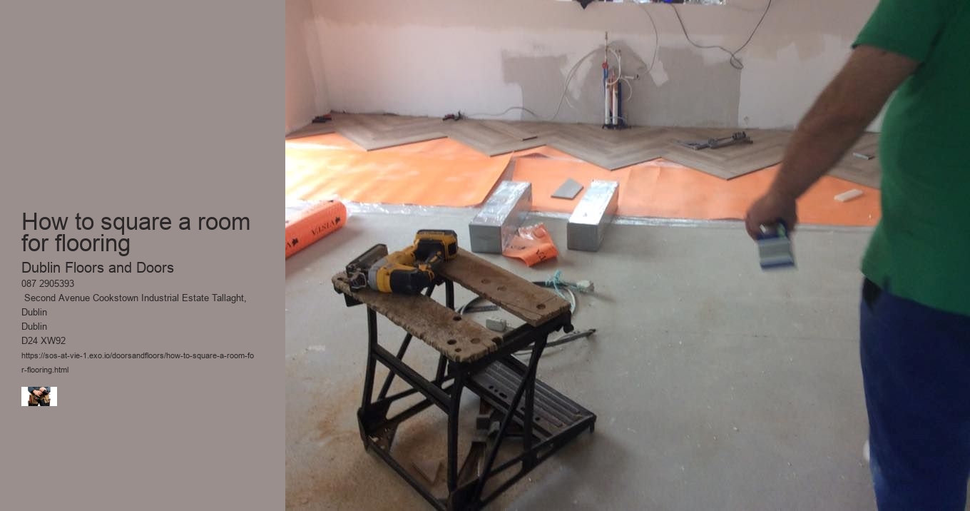 how to square a room for flooring