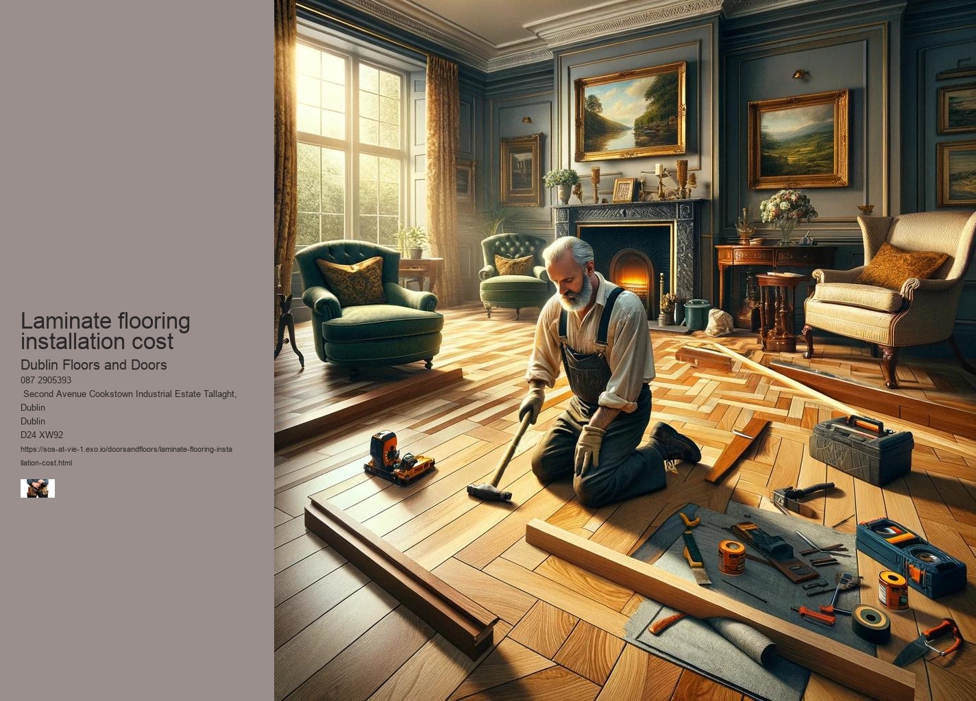 What is the downside to laminate flooring?