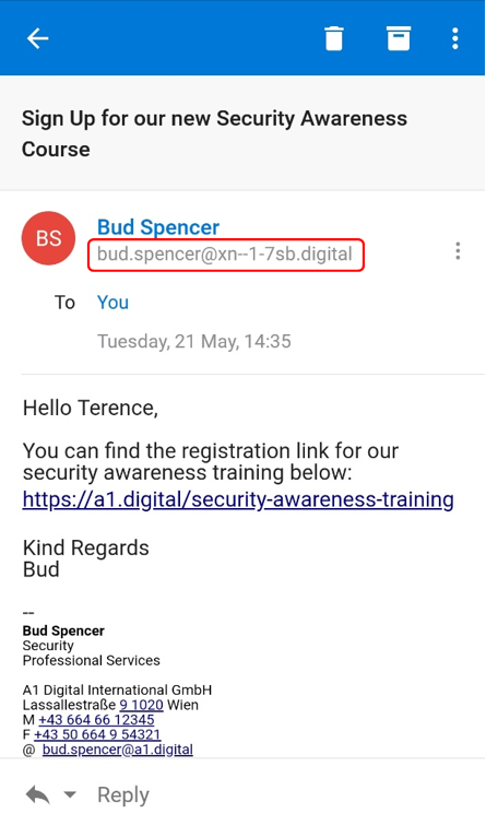 Email from bud.spencer@xn--1-7sb.digital