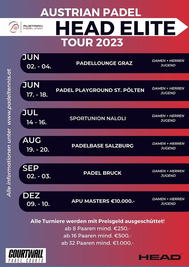 HEAD ELITE Tour 2023 der Austrian Padel Union