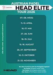 Die HEAD Elite Tour Termine 2026 stehen fest - Jetzt als Austragungsort bewerben!
