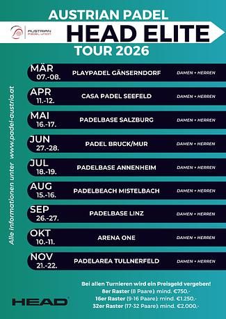 HEAD Elite Tour 2026 der Austrian Padel Union